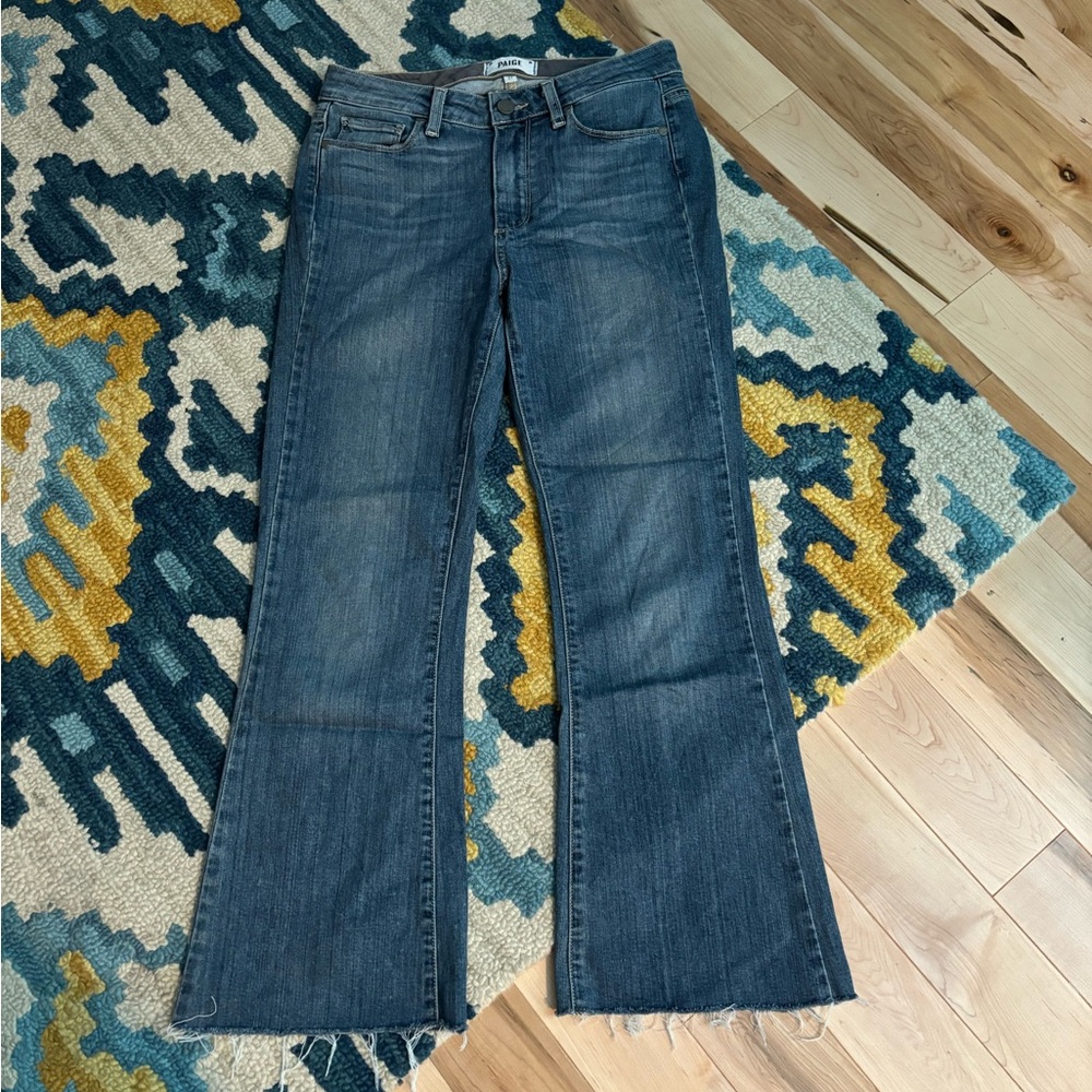 Paige High Rise Bell Canyon Cropped Jeans 27